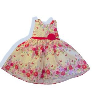 Nannette Designer Girls 2T Floral Dress NWT